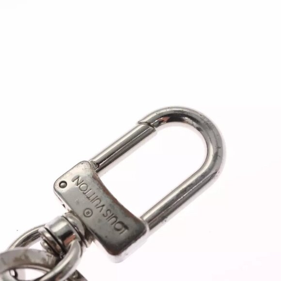 LOUIS VUITTON Charm metal Silver LV Auth - Picture 10 of 10